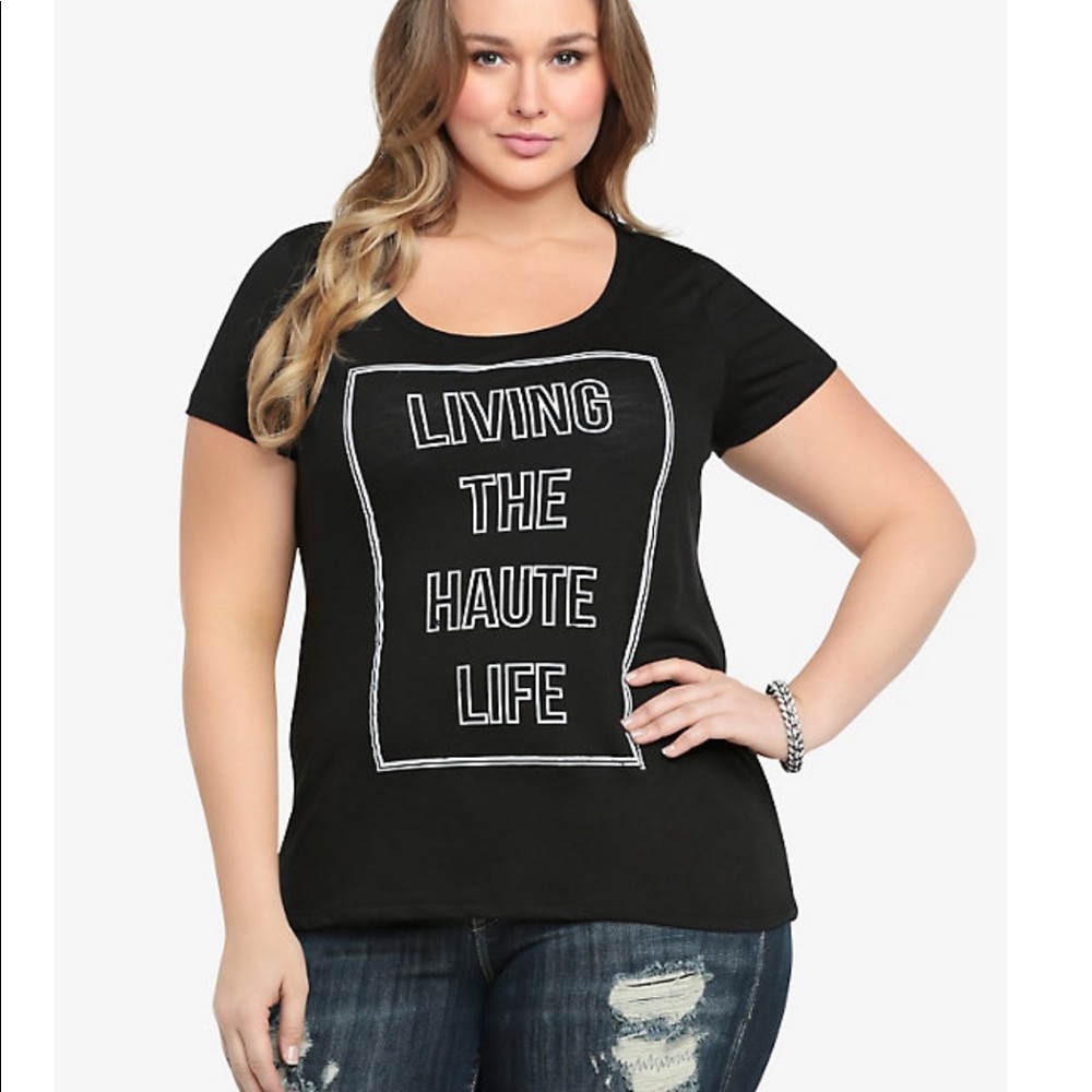 NWT torrid size 1 living the haute life tee